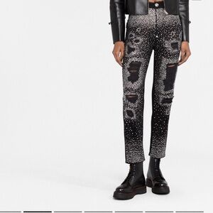 Philipp Plein denim boyfriend fit Crystal